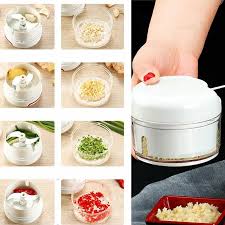Manual Garlic and Vegetable Chopper – Pull-String Food Processor