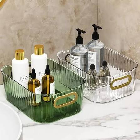 Royal Multi-Purpose Organizer – Crystal Clear Acrylic Desktop Basket